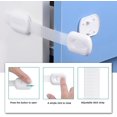 thumbnail image 1 of Cerradura de seguridad para puerta de bebé - [Paquete de 6] Cerraduras de seguridad para bebés y niños en armarios, gabinetes, cajones, hornos, refrigeradores TUNC Sencillez, 1 of 5