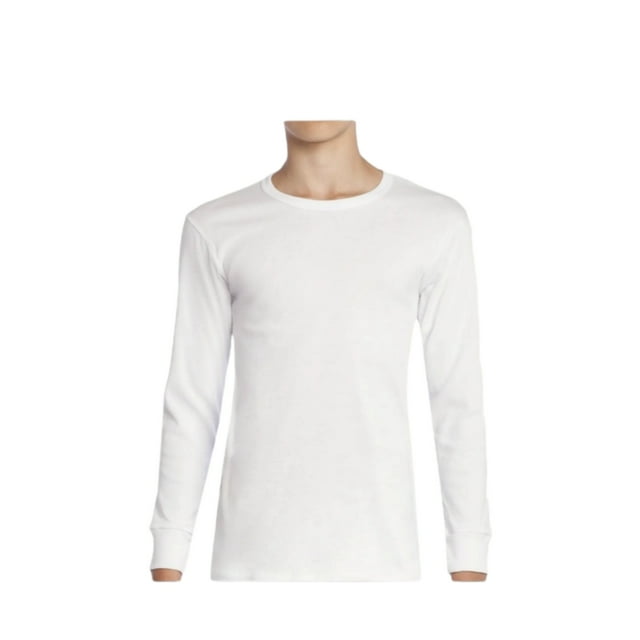 Pack de 3 camisetas unisex de algodón blanco de manga larga