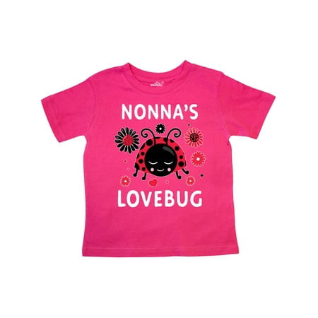 

Inktastic Valentine s Day Nonna s Lovebug Gift Toddler Boy or Toddler Girl T-Shirt