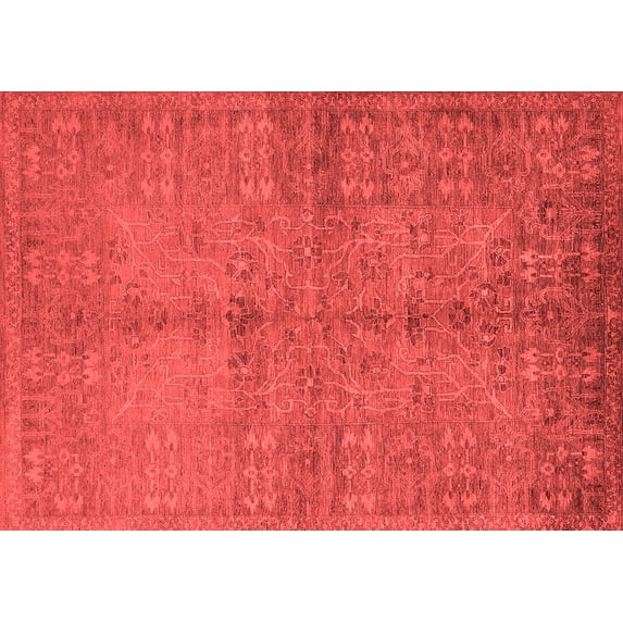 Ahgly Company Indoor Rectangle Oriental Red Industrial Area Rugs, 6' x 9'