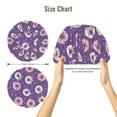 thumbnail image 2 of Funny Cartoon Donut Purple Silk Bonnet for Sleeping Women Men, Adjustable Elastic Satin Bonnet Bonnet for Sleeping, Soft Similar Silk Curly Cuteness Hair Bonnet for Sleeping, 2 of 7