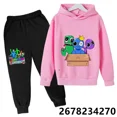 thumbnail image 3 of Nuevas sudaderas con capucha para niños con estampado de dibujos animados de amigos del arcoíris de anime, sudaderas de manga para primavera, otoño e invierno, conjuntos de sudaderas con capucha para, 3 of 5