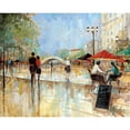 thumbnail image 3 of Manning, Ruane 14x12 Black Modern Framed Museum Art Print Titled - Riverwalk Charm, 3 of 5