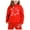 Red, variant on XEGLSBU School Outfits for Girls 10-12 Athletic Child Toddler Boys Girls Long Sleeve Solid Warm Hoodie Pullover Tops Pants Kids Outfits Sweat Suit Dark Green Size 2-3 Years