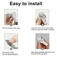 thumbnail image 4 of Portable Stainless Steel Foot Scraper Foot Care Tool Dead Skin Remover Scraper for Travel, 4 of 7