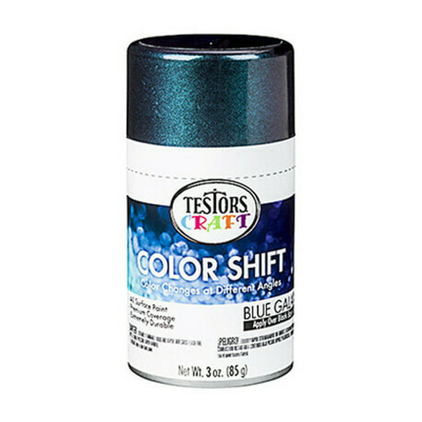 Testors 330573 Color Shift Blue Galaxy Changes At Diffe Angles 3 Ounce Spray Paint Com - Rust Oleum Galaxy Blue Color Shift Spray Paint 11oz