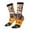 2 Black-1, variant on Modern Urban Monkey Pattern Sport Socks for Women and Men Crew Socks Sporty Calf Socks Casual Socks