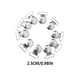 thumbnail image 2 of Jumpingount 10 piezas, 2,5 cm, forma redonda, Clips de tirantes, soporte ligero de alta resistencia para bebé, gancho para chupete, artesanías finas, Accesorios de disfraces Jumpingount AP011846-00, 2 of 6