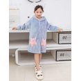 thumbnail image 3 of Kids Pajamas Soft Plush Bathrobe for Winter, 3 of 7