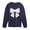 NAVY, variant on - Baseball Bow - Youth Long Sleeve Graphic T-Shirt