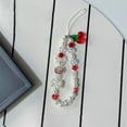 thumbnail image 3 of Beaded Camera Wrist Strap with Cuteness Pearls Charm Digital Camera Charm for Digital Cameras and Phones Cherry Accent, 3 of 8