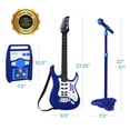 thumbnail image 7 of Walmart Exclusive Best Choice Products Kids Electric Guitar Toy w/ 6 Demo Songs, Microphone, Amp - Walmart Blue, 7 of 7