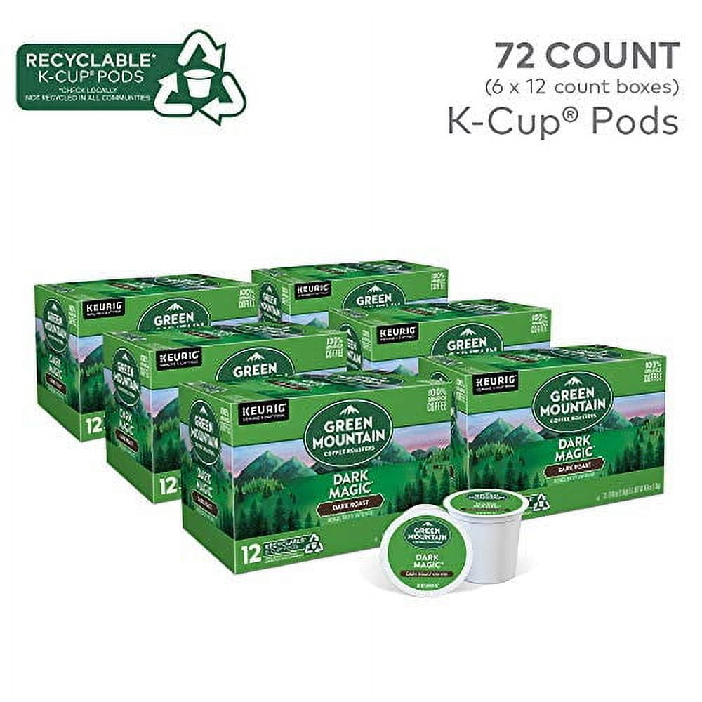 Green Mountain Coffee Roasters Dark Magic Keurig Single-Serve K-Cup Pods, Dark Roast Coffee, 72 Count