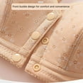 thumbnail image 4 of qolati Front Buckle Nursing Bras for Women Floral Seamless Stretch Full-Coverages No Underwire Sports Bra Wireless Comfortable Breathable Support T-Shirt Bras, 4 of 7