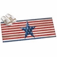 thumbnail image 2 of Hallway Runner Rug 2'x6', Independence Day Kitchen Runner Rugs Non-Slip Carpet Mats, 4 of July Blue Red Stars Striped Wood Bedside Rugs Runners Washable Floor Carpet for Bathroom Laundry Room, 2 of 8