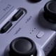 thumbnail image 1 of 8BitDo Pro 2 Controlador de juego de PC con cable Gamepad Joystick de juego para computadora portátil (gris), 1 of 9