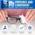 thumbnail image 4 of 100 pcs disposable glasses cleaning lens wipes, fashion glasses, mobile phone screens, electronics and camera lenses, screen cleaning, compact design, durable packaging, easy to carry, 4 of 14