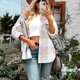 thumbnail image 1 of Pntutb Señoras Invierno Sin Capucha A Cuadros Solapa Camisa De Manga Larga Casual Top Chaqueta Liquidación Pntutb Pntutb-4824, 1 of 5
