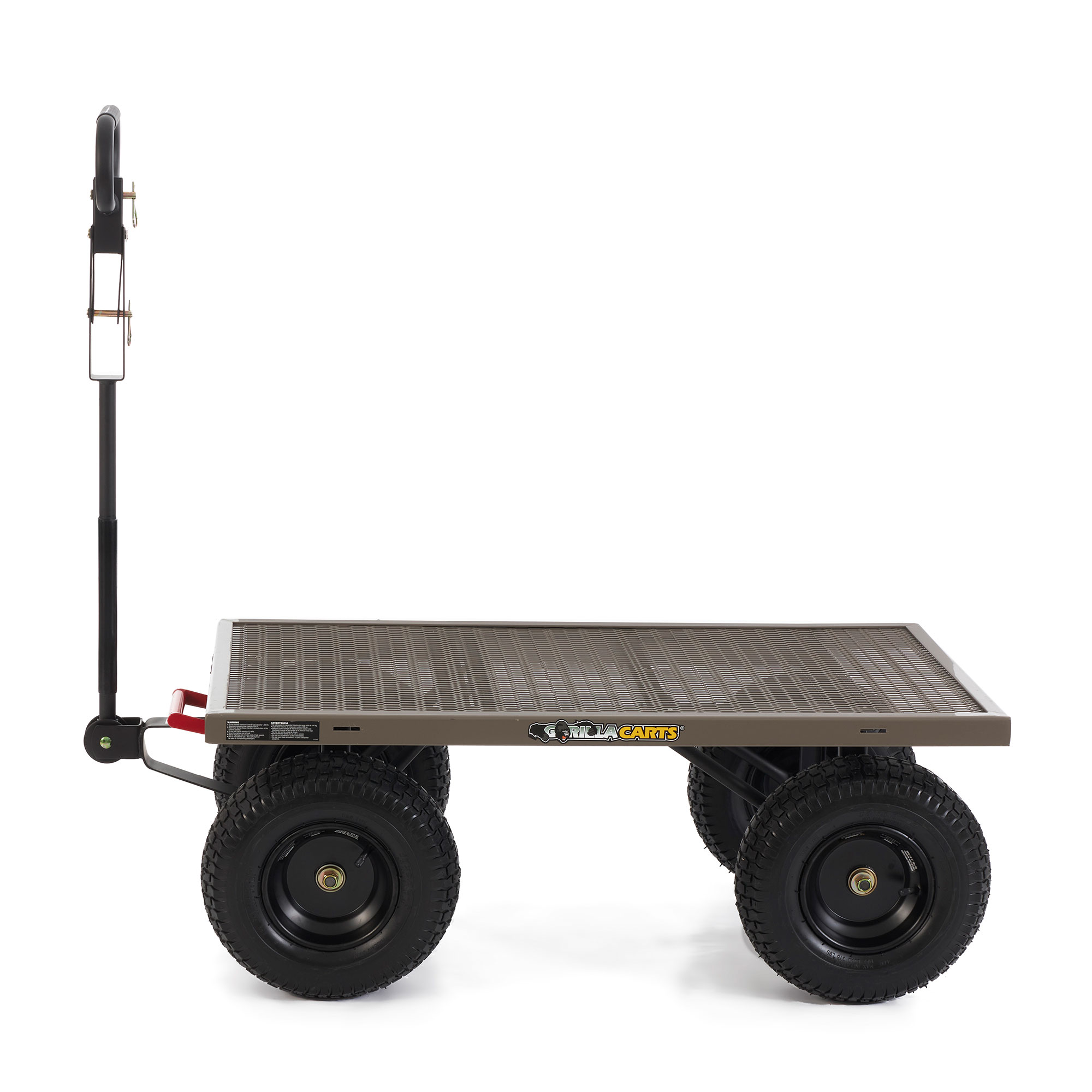 Gorilla Carts Steel Dump Cart Garden Beach Wagon, 1,200Lb Capacity, Gray - image 2 of 12