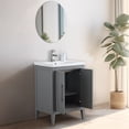 thumbnail image 4 of Vanity Art 24” Single Sink Bathroom Vanity Cabinet with Ceramic Countertop, 4 of 12