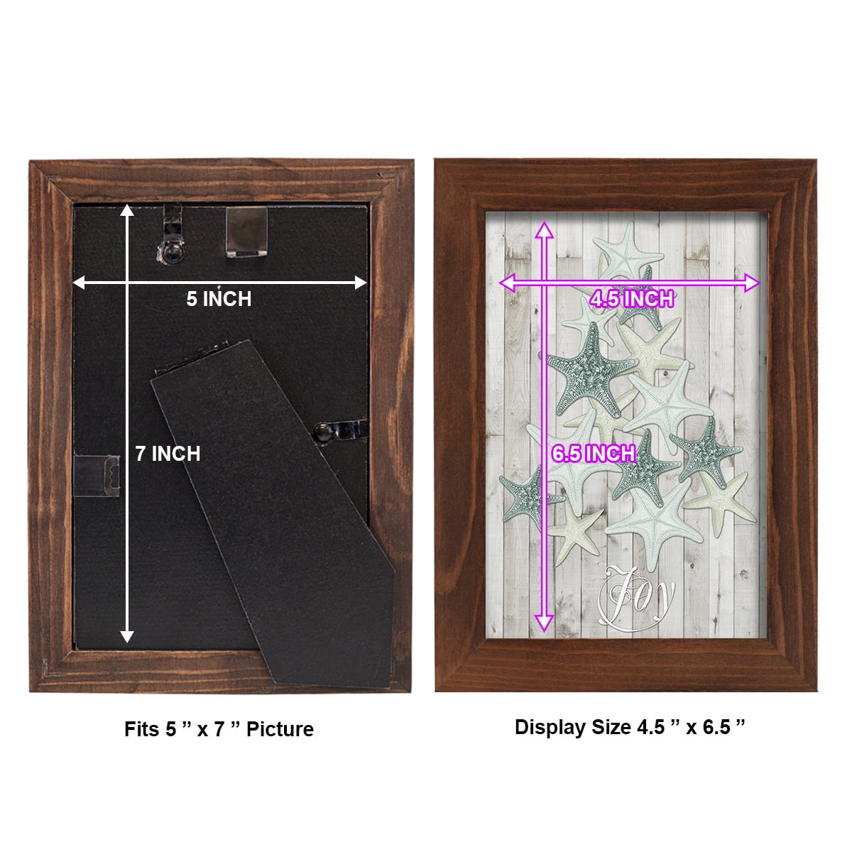 Coastal Christmas III -Framed Print w/glass-Chestnut