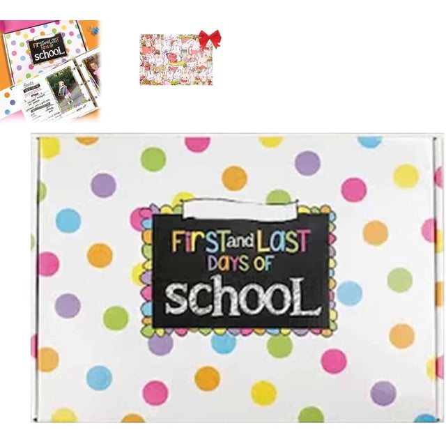 Easiest School Days Memory Album, School Picture Photo Album Childhood Memory Book, First and Last Day of Keepsake Book, Class Keeper Scrapbook, Reusable Photo Prop, Memory Keepsake Book(Primary)