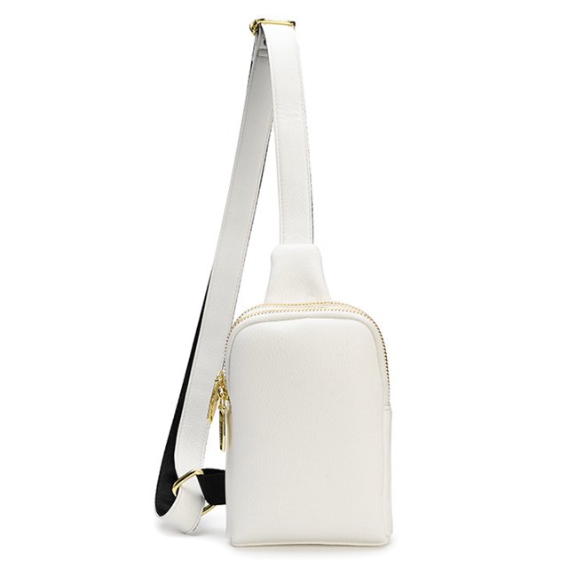 Bolso bandolera de cuero Bolso de pecho para mujer bolso bandolera simple de un solo hombro