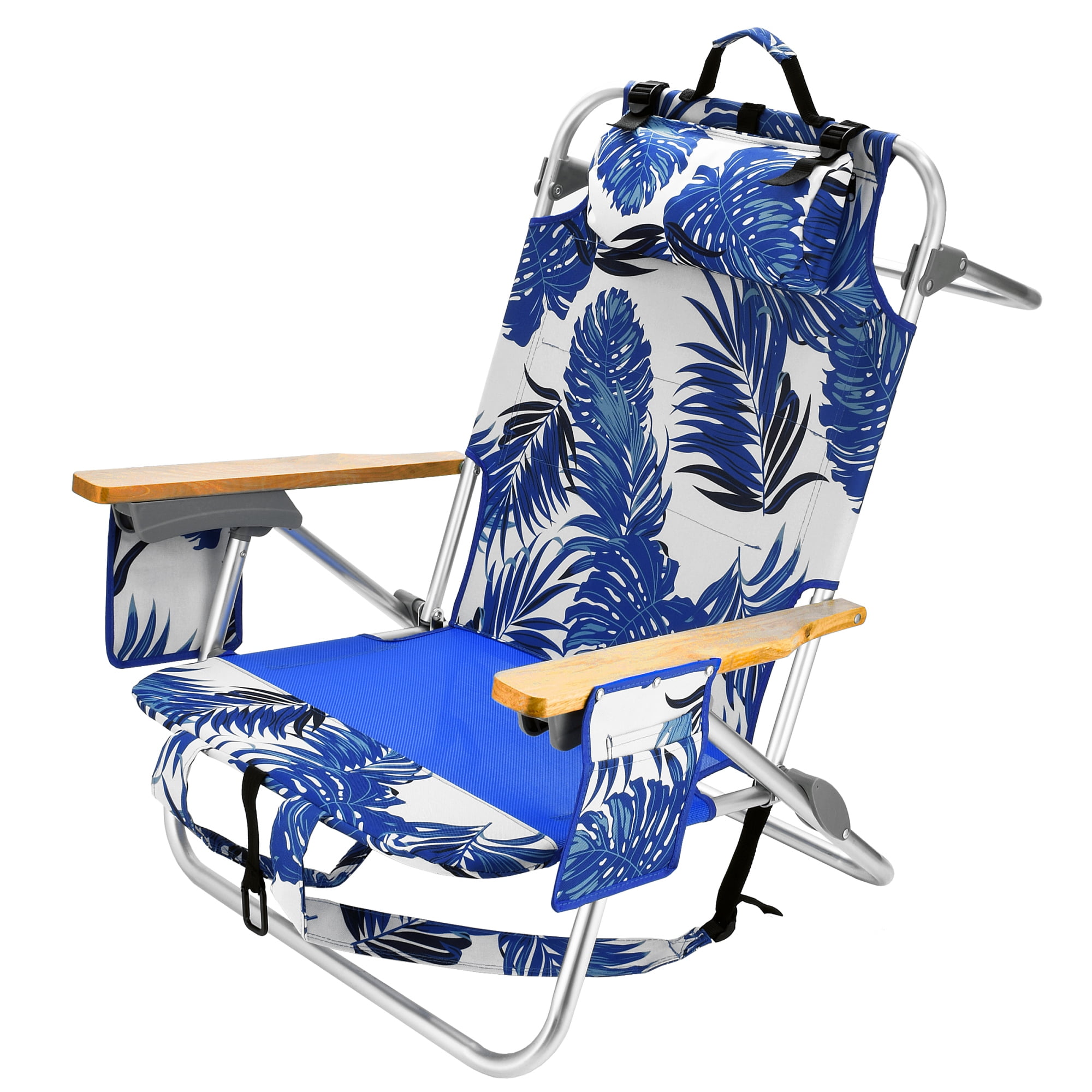 5 Position Folding Backpack Beach Chair