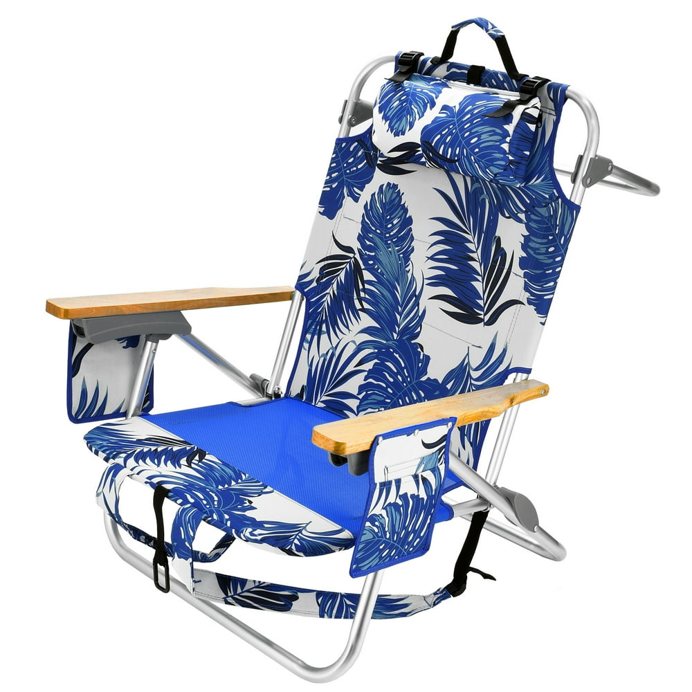 5 Position Folding Backpack Beach Chair
