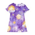 thumbnail image 5 of RXIRUCGD 2025 Vêtements d'Été pour Enfants 3-12 Ans Mode Imprimée Pyjama Rêveur Mi-Mollet Chemise de Nuit, 5 of 5
