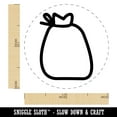 thumbnail image 2 of Bag with Tie Outline Self-Inking Rubber Stamp Ink Stamper - Red Ink - Medium 1 Inch, 2 of 7