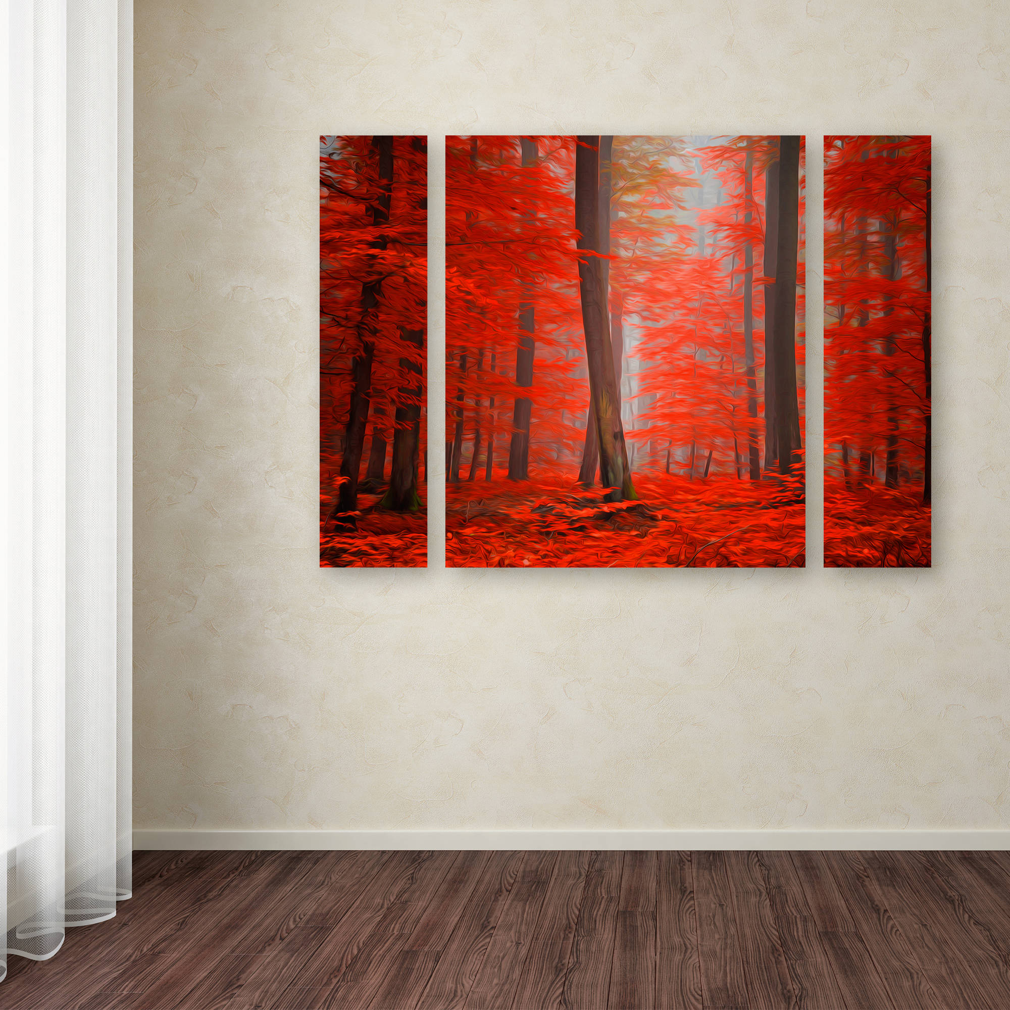 Trademark Fine Art "Speaking of Tongues" Canvas Art by Philippe Sainte-Laudy Three Panel Set