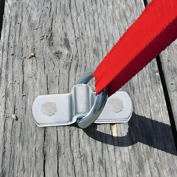 Raindrops Tie Down Anchors For Trailer 1Pack Galvanized Steel D Shape Ideal For Moving 3.3x2.4x2.2in