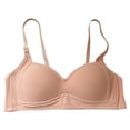 thumbnail image 1 of Underwear Thin Breathable Removable Double Shoulder Straps After Three Of Buckle Gathered Without Ring Bust Type Bra, 1 of 6