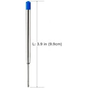 Black Ink Refills (6pcs), Replaceable Ballpoint Pen Refills, 1mm Medium Tip
