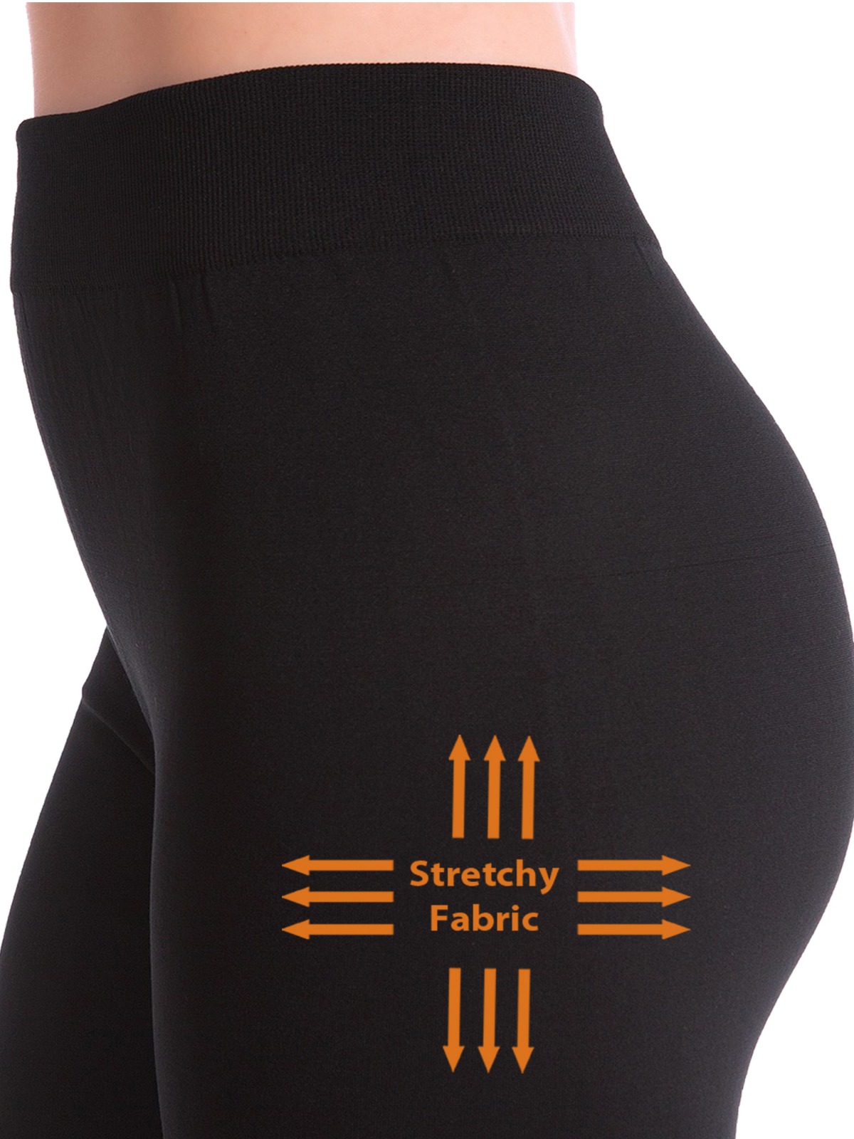 Kuda Moda 5-Pack Fleece Lined Winter Thermal Leggings photo 3