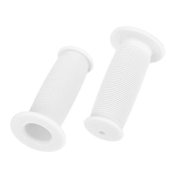 Unique Bargains Bike Handlebar Grips Covers 85mm Long Lightweight Bicycle End Grips Protector White 1 Pair