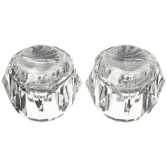 Danco 10304 Delta/Delex Handles with built in Microban Protect, White, Clear