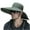 Army Green, variant on Mikilon Men Outdoor Hiking/Fishing Hats Comfortable Solid Color Drawstring Sun Hats Big Wide Brimmed Hats