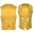 thumbnail image 6 of Miutii Men Women Sparkly Hip Hop Jazz Dance Tops Vest Party Festival Disco Stylish Suit Sleeveless Gold 4XL, 6 of 8