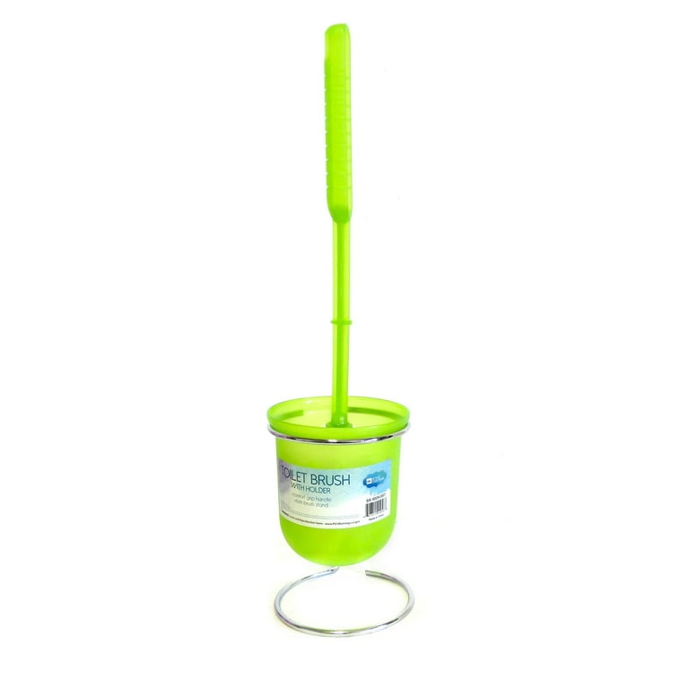 Lime green on sale toilet brush holder