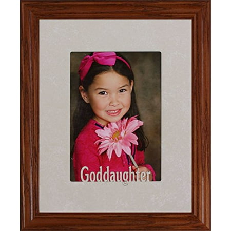 Goddaughter Frame ~ Holds A Portrait 5X7 Picture/Photo (Fruitwood)