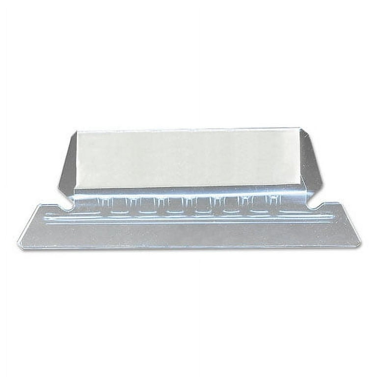Poly Index Tabs and Inserts For Hanging File Folders, 1/5-Cut, White/Clear, 2.25 Poly Index Tabs and Inserts For Hanging File Folders, 1/5-Cut, White/Clear, 2.25