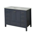 thumbnail image 3 of Horizon 48" Bathroom Vanity with Marine Gray Cabinet and Engineered Carrara Top, 3 of 6