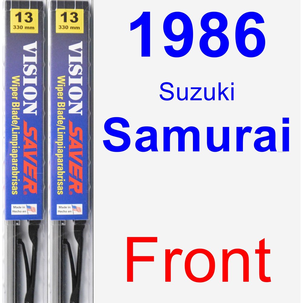 1986 Suzuki Samurai Wiper Blade Set/Kit (Front) (2 Blades) Vision