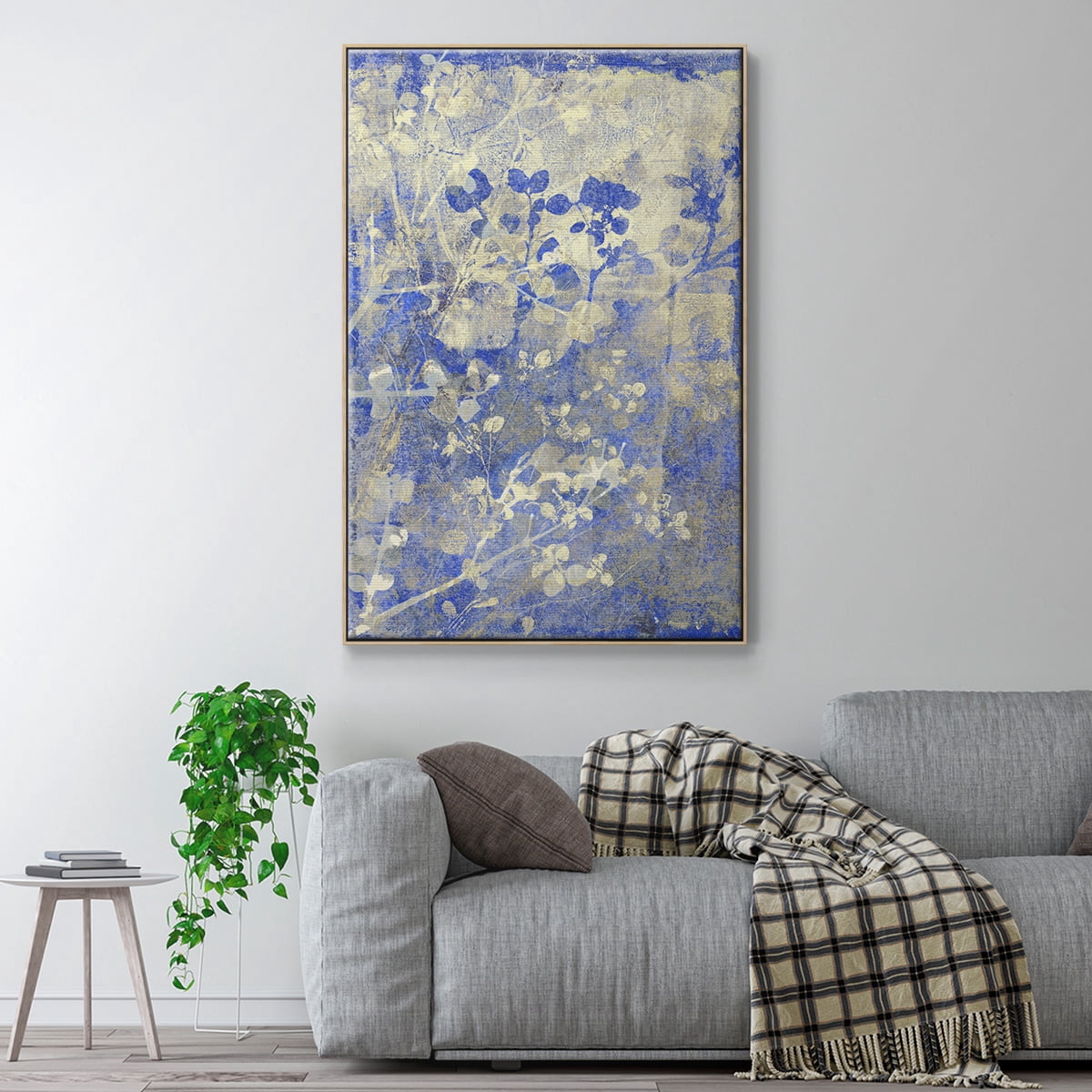 Boundless I Framed Premium Gallery Wrapped Canvas - Ready to Hang - 27 x 41 - Natural Wood Floating Frame