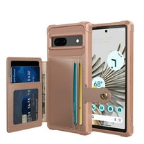 Feishell for Google Pixel 7A Wallet Case, with ID&Credit Card Holder Slots Pockets Wallet Back Cover Stand Flip Folio Leather Magnetic Absorption Cover For  Google Pixel 7A,
Rosegold