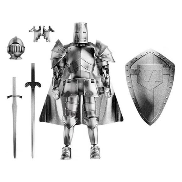 Medieval Action Figure with Multi Movable Joints and Accessories, Posable Robot Mannequin Collectible for Fans and Hobbyists, Great for Display Photography and Storytelling Doll Toy