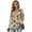 Green-Floral, variant on DISNIMO Floral Printed Hoodies for Women Waffle Sweatshirts Long Sleeve Shirts V Neck Hoodies Fall Winter Outfits, S