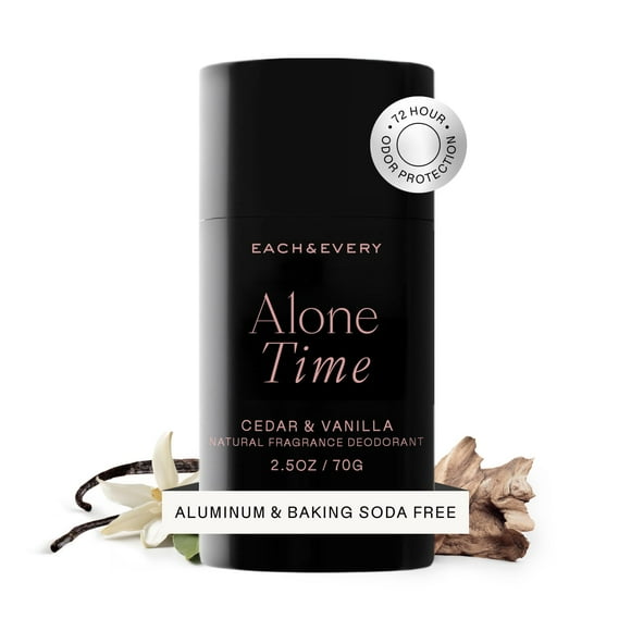 Each & Every All Natural 2.5oz Deodorant for Men and Women | Non-Toxic, Aluminum Free, Baking Soda Free, Paraben Free | Vegan, Cruelty Free | Made with Essential Oils, Cedar & Va